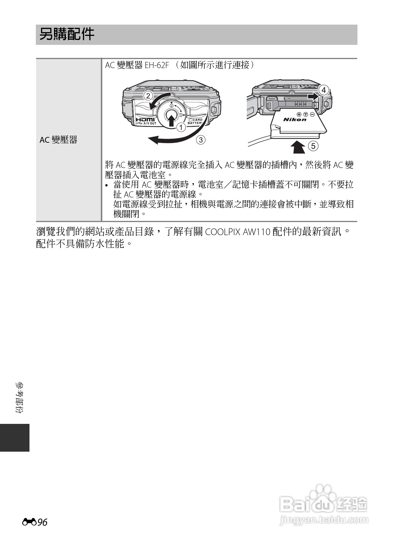 尼康COOLPIX AW110数码相机说明书:[22]