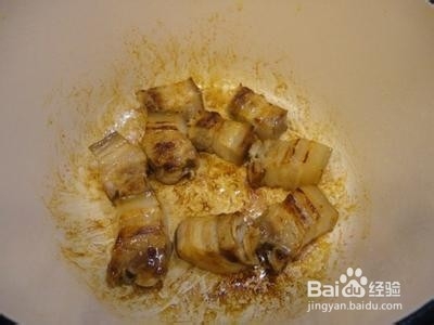 家常烧肉：[2]咖喱猪肉块