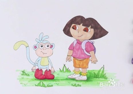 朵拉和布茨怎么画