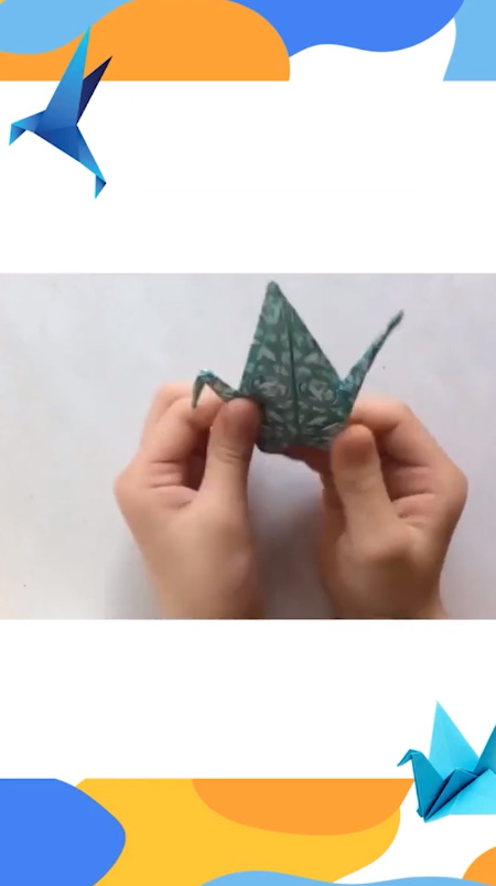 折纸千纸鹤怎么做？