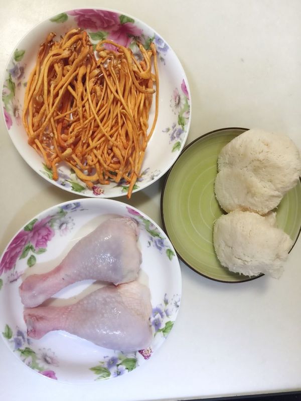 猴菇鸡丝虫草花