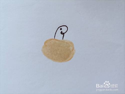 如何用手指印画一只快乐的乌龟