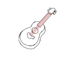 怎么画吉他的简笔画
