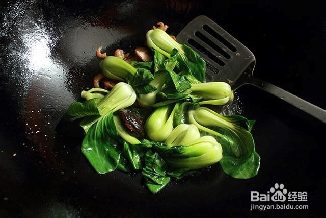 鲜美多汁海米油菜烧香菇