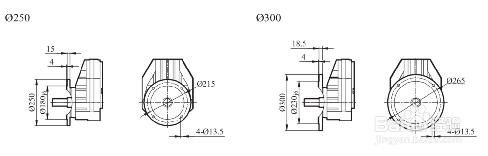 R87减速机输出轴径尺寸图纸