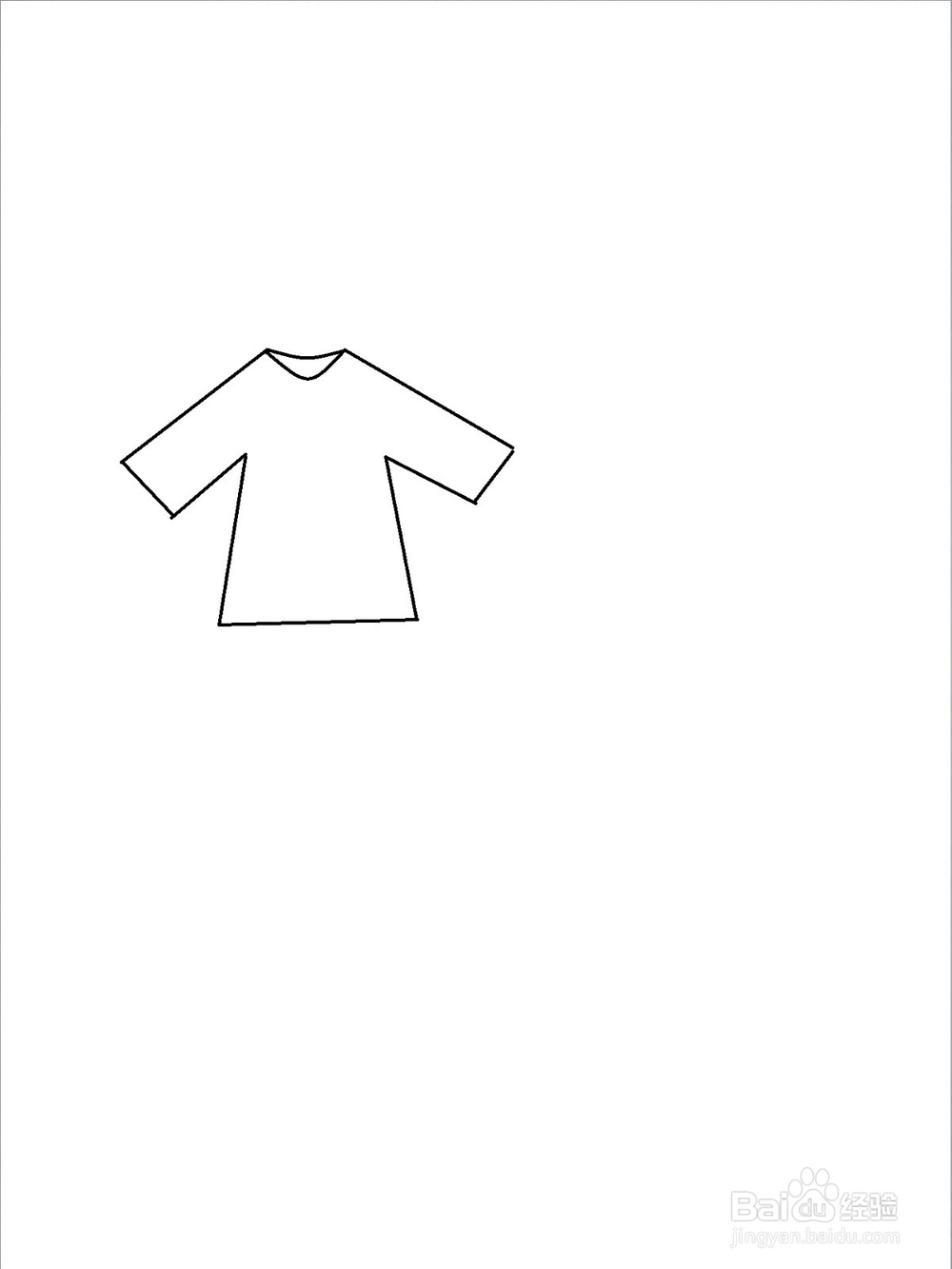 幼儿画衣裤的简单步骤