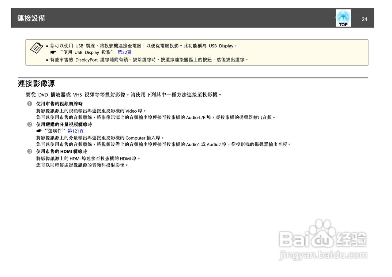 爱普生EB-1930W投影机使用说明书:[3]
