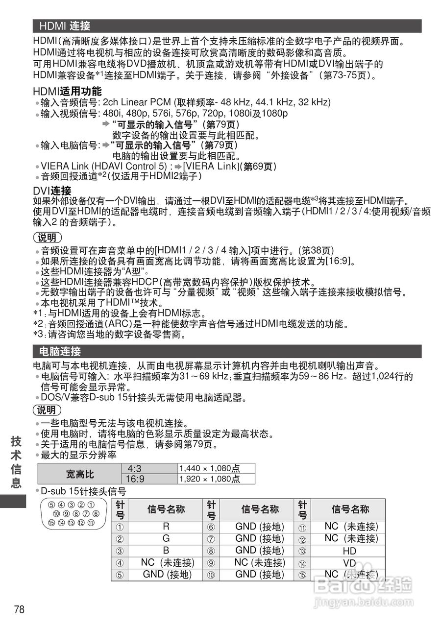 松下TH-P46ST32C等离子彩电使用说明书:[8]