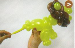 魔法气球造型系列之卡通气球狮子(下)