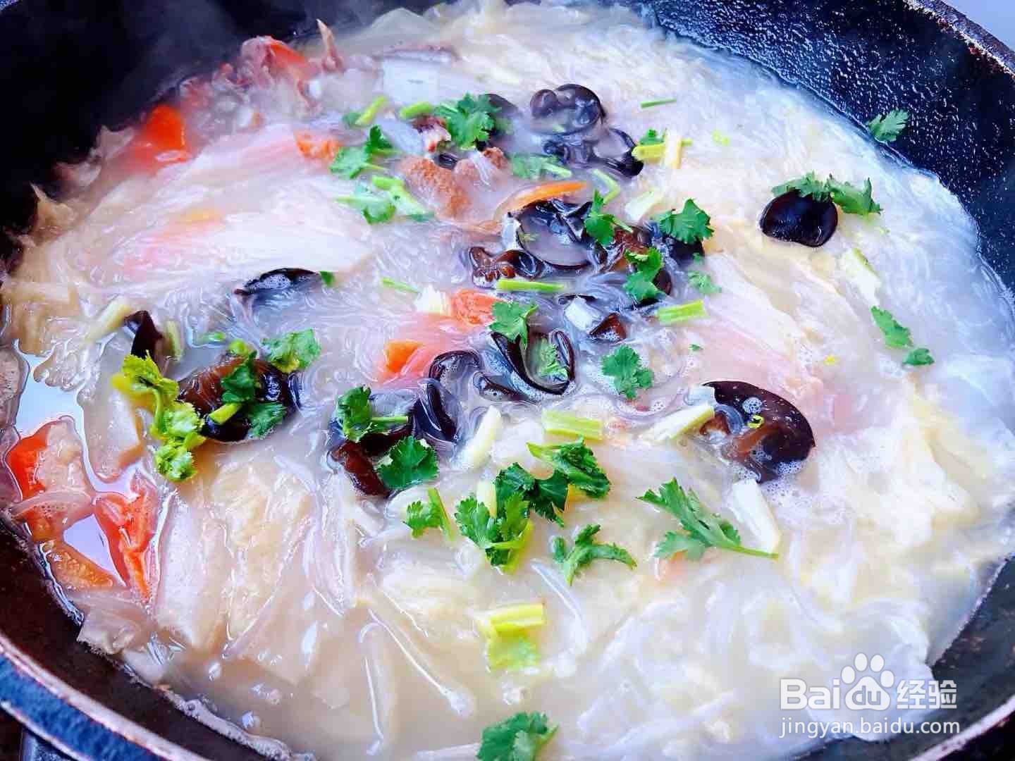 白菜腊鹅肉粉丝汤