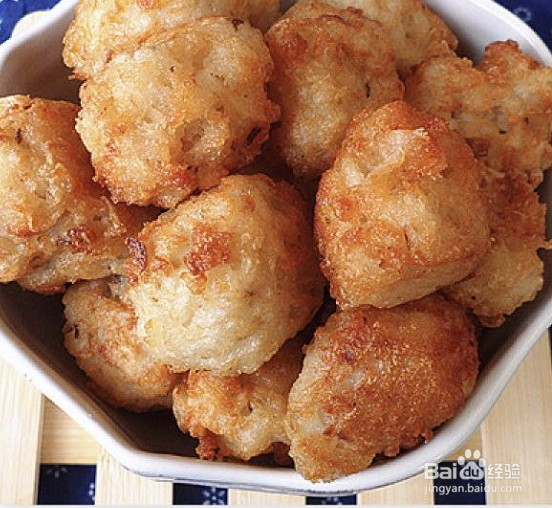 素炸藕丸窍门
