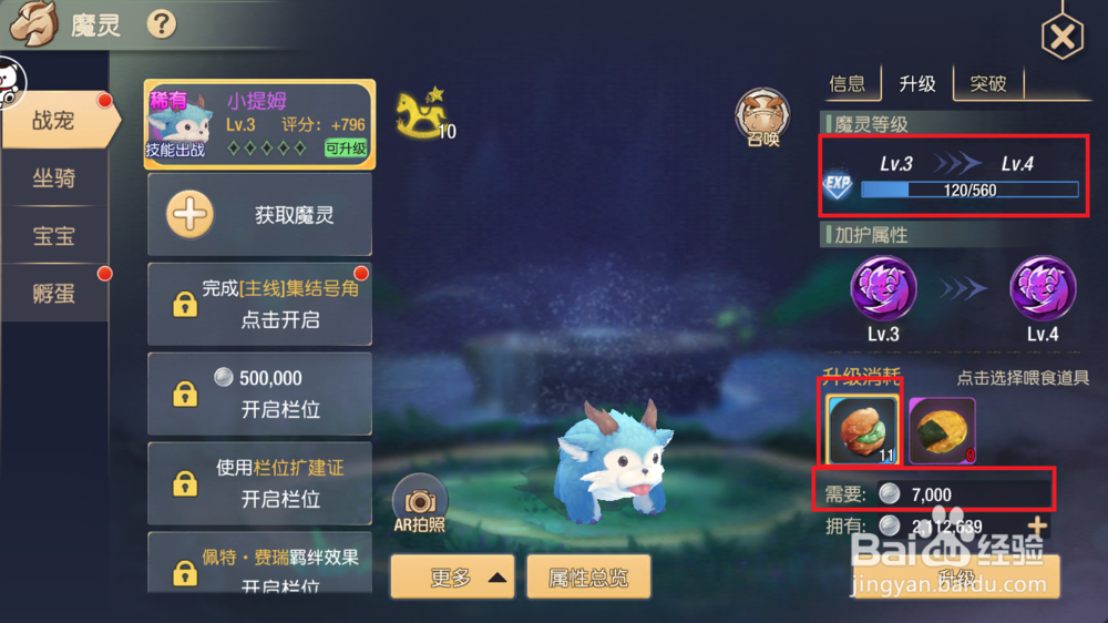 塞尔之光魔灵战宠怎么提升战力?战宠升级攻略