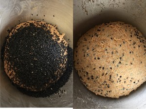 全麦黑芝麻吐司的做法
