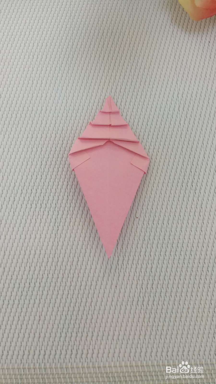 儿童折纸冰激凌的折法