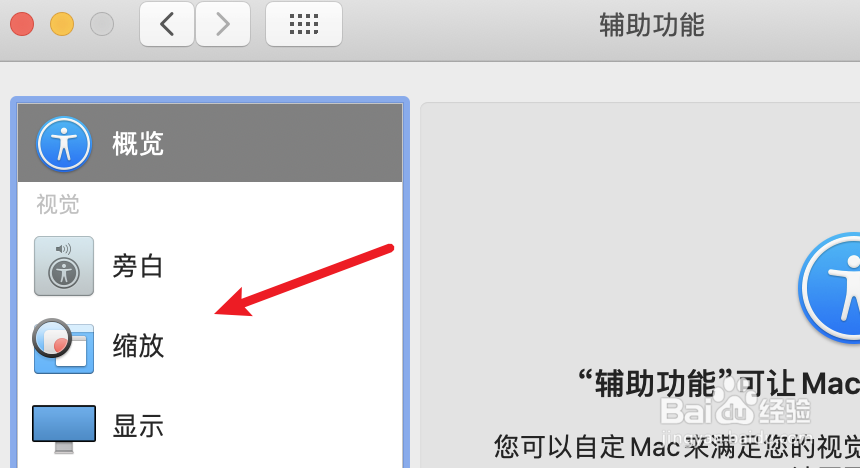 mac电脑，如何设置使用键盘来缩放？