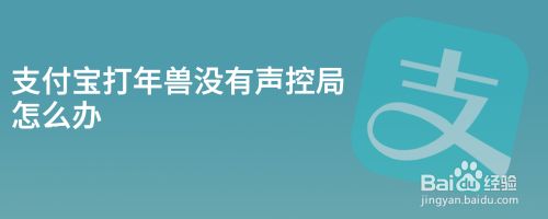 支付宝打年兽没有声控局怎么办