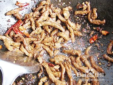 煸牛肉肉丝的做法