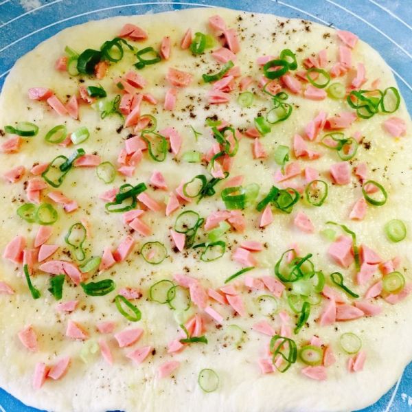 火腿香葱小花卷