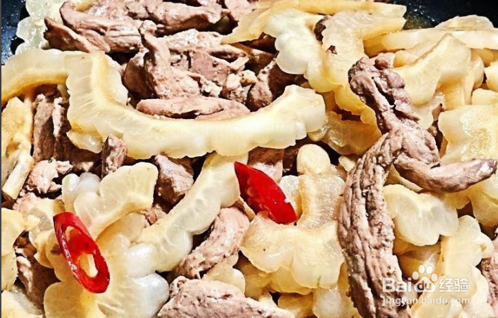 家常菜：苦瓜炒肉