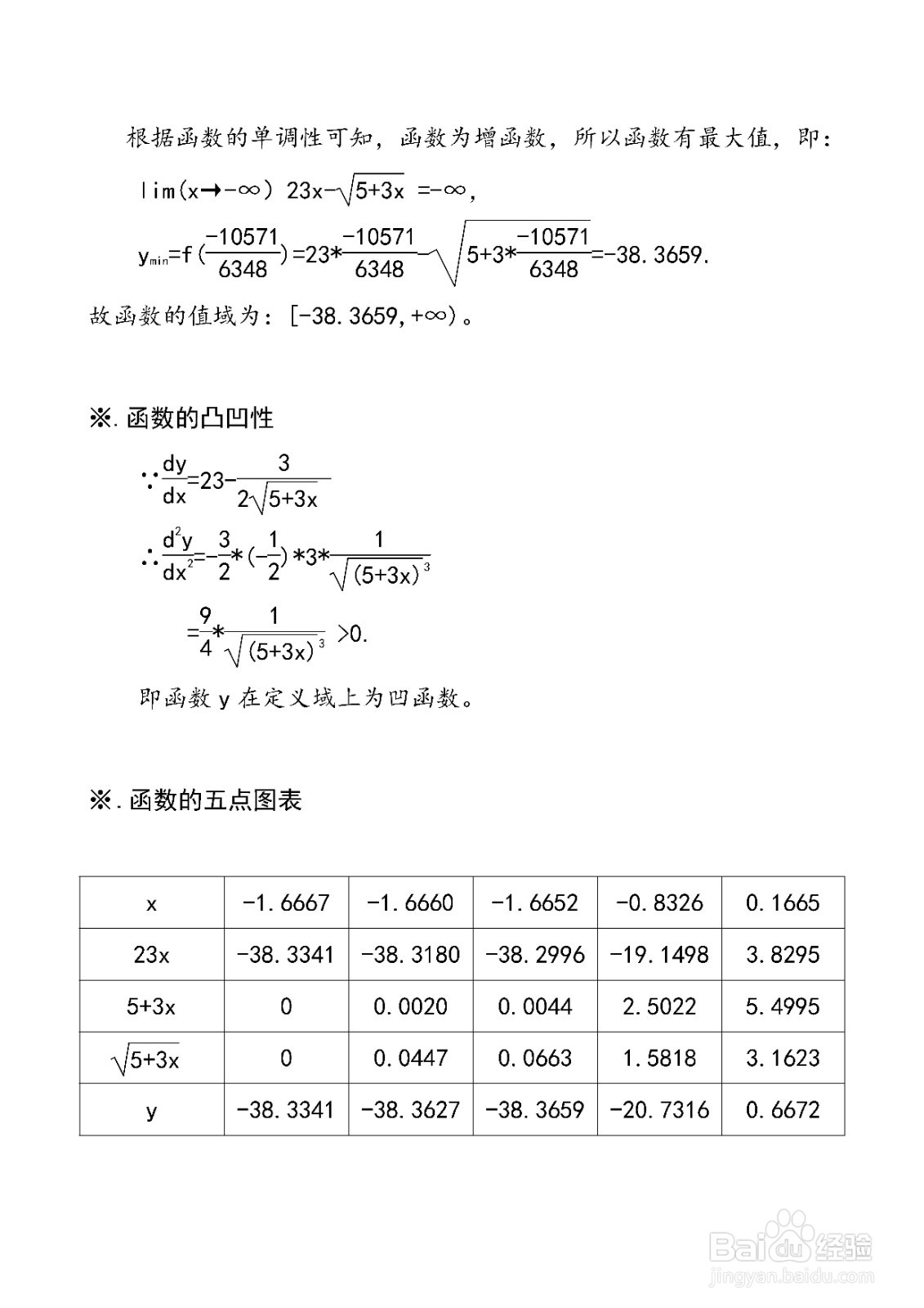函数y=23x-√5+3x的图像画法步骤
