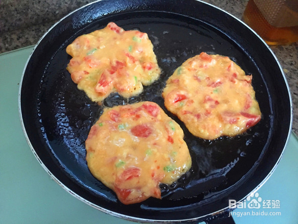 番茄鸡蛋饼的做法