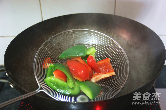 青红椒洋葱爆炒章鱼足