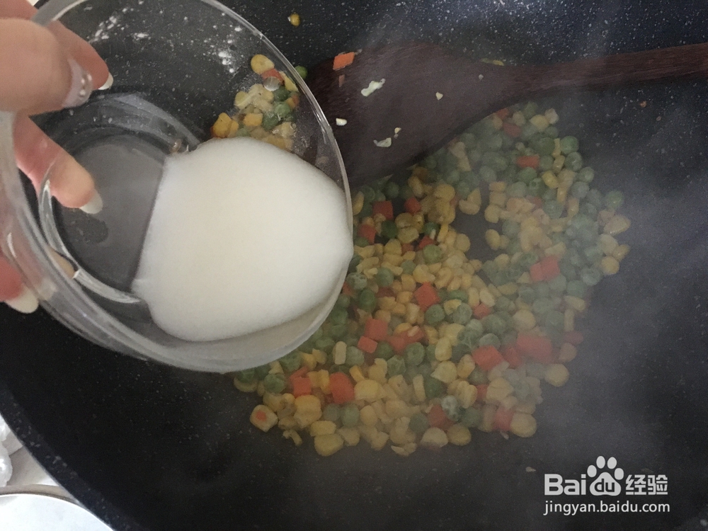 爽脆可口的素食松仁玉米