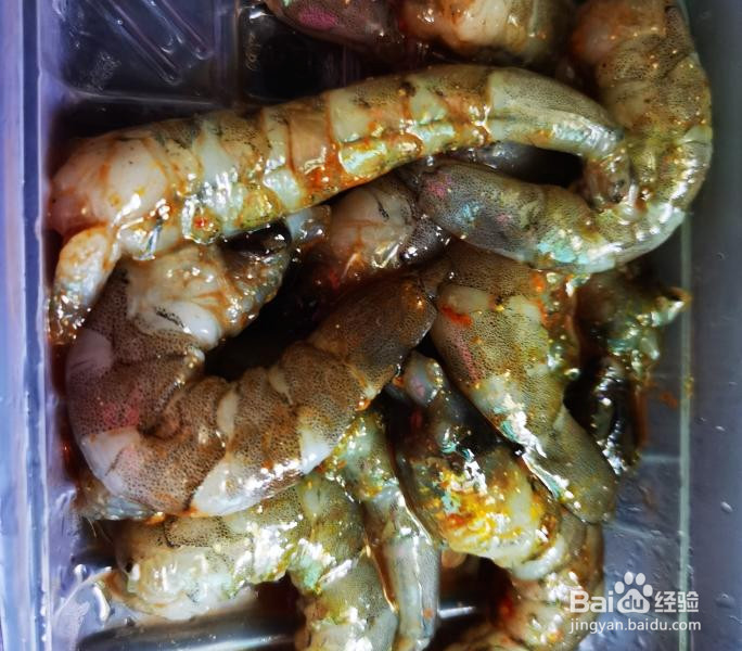 海虾抱蛋的做法
