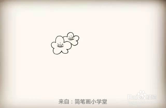 【梅花简笔画怎么画】梅花的画法