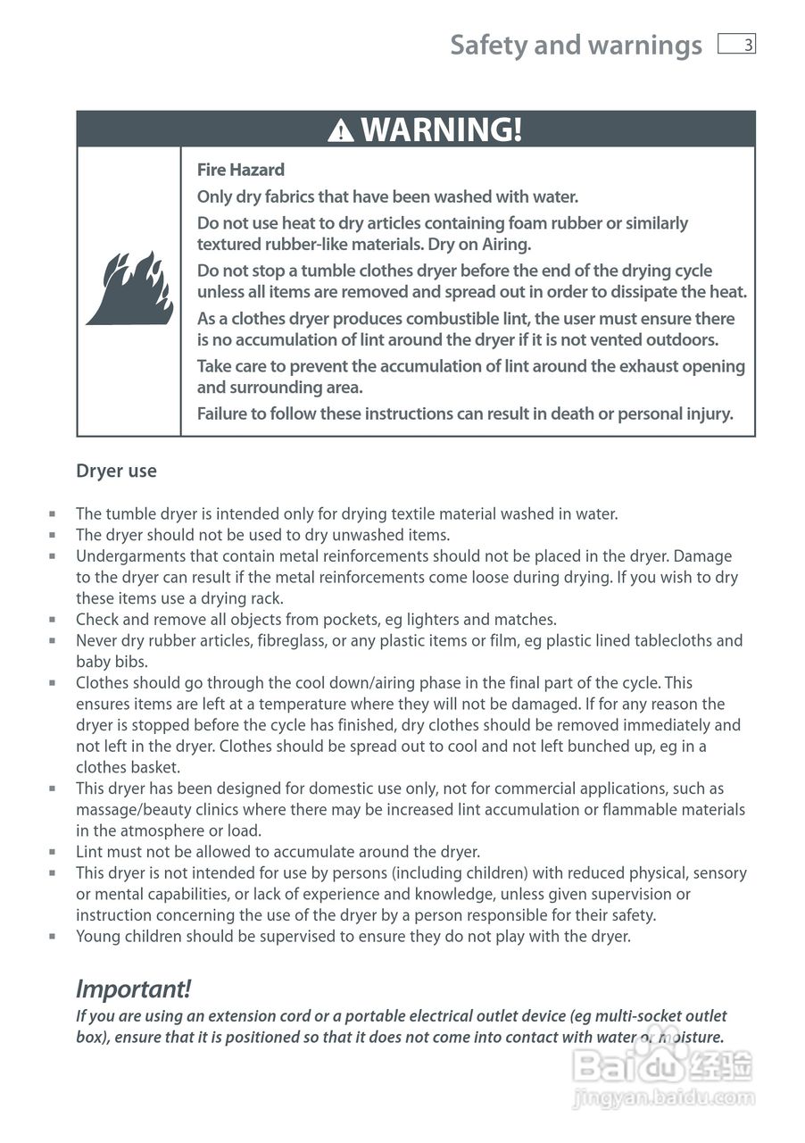 斐雪派克DE40F56A洗衣机说明书:[1]