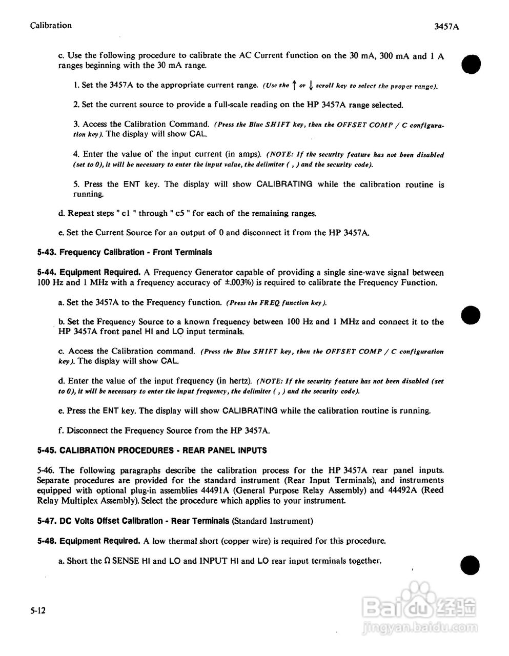 HP 3457A 万用表用户使用手册:[14]