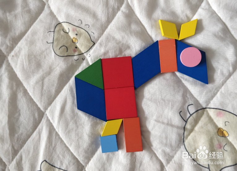 用几何形状怎么拼一匹小马驹？