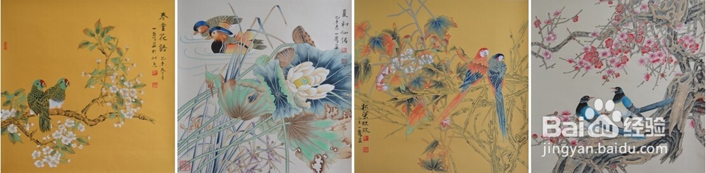 如何鉴别王一容《祥和四季》工笔花鸟图的真假？