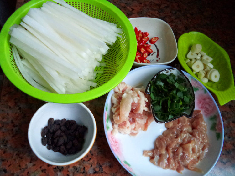 爱上开胃小菜，豉香萝卜丝