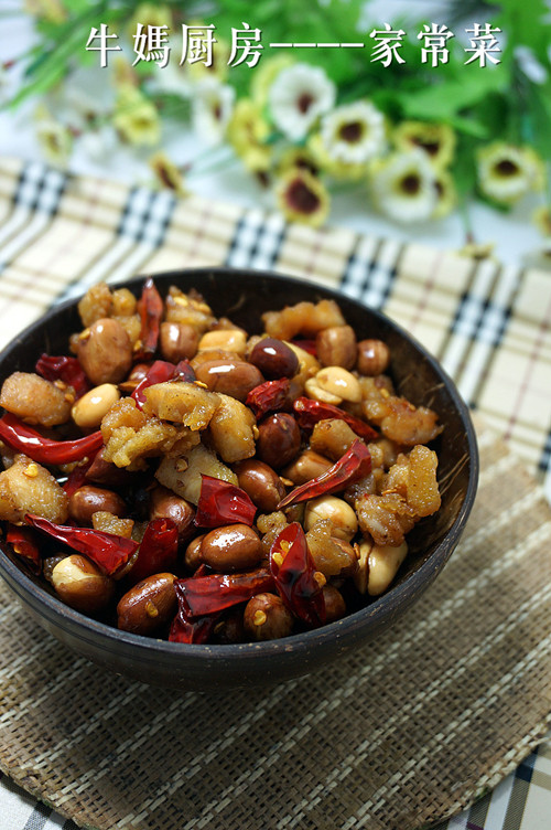 香脆花生鸡米丁