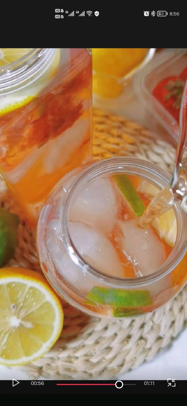 草莓柠檬茉莉茶