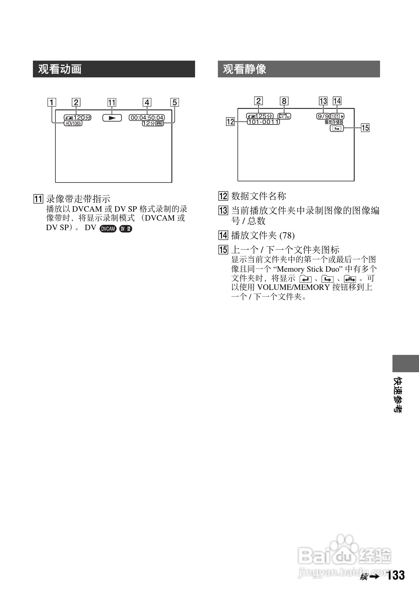 索尼HVR-V1C数字摄录一体机使用说明书:[14]