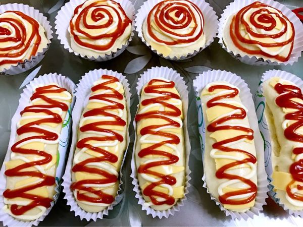 葱香芝士肠仔面包