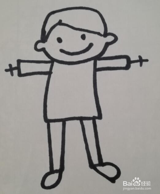 男孩的画法 男孩的简笔画