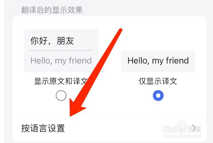 飞书如何设置翻译后的显示效果