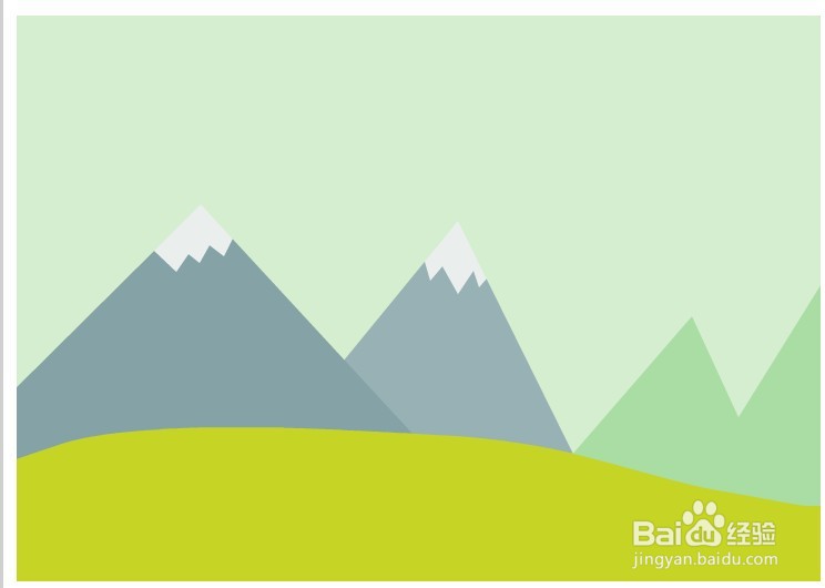 Flash绘制远山的MG背景