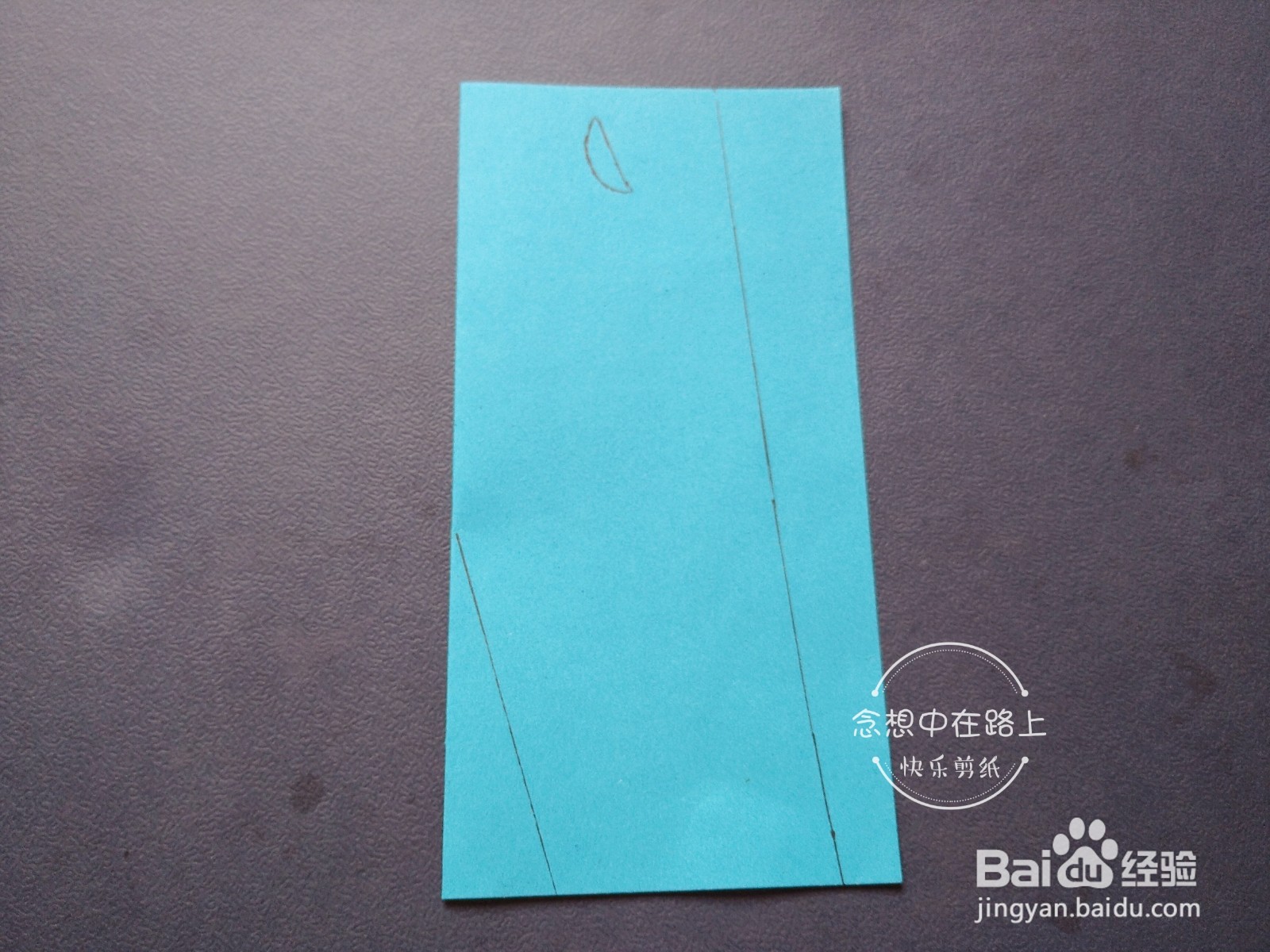 幼儿园小朋友学剪纸 一条长裤