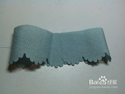 雪纺蝴蝶结拼布发圈教程