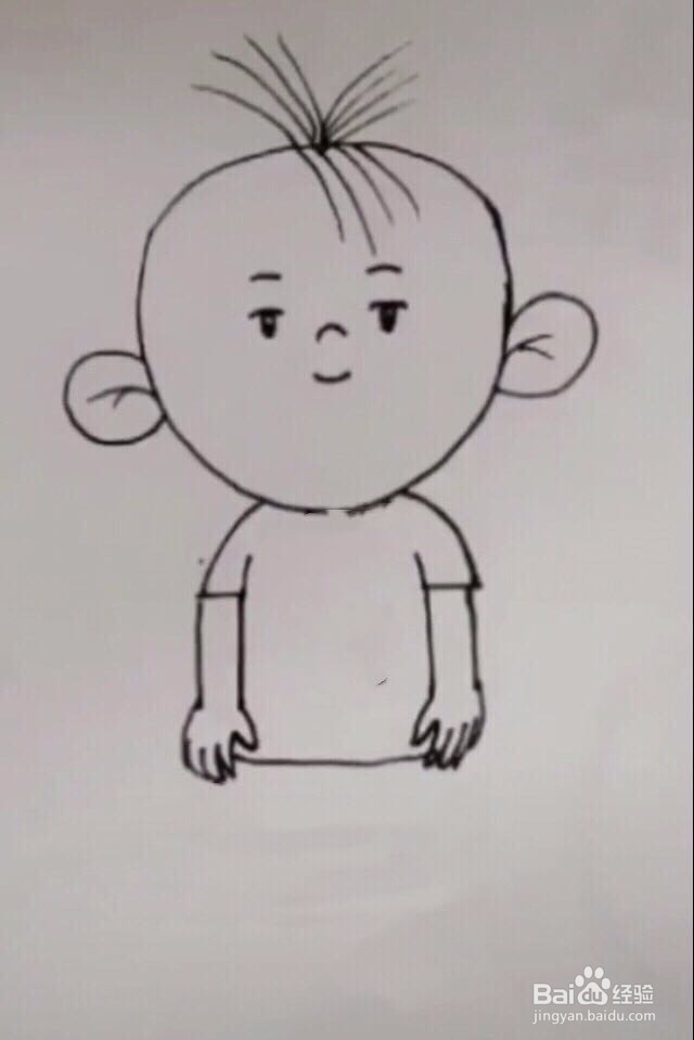 简笔画大耳朵图图的画法