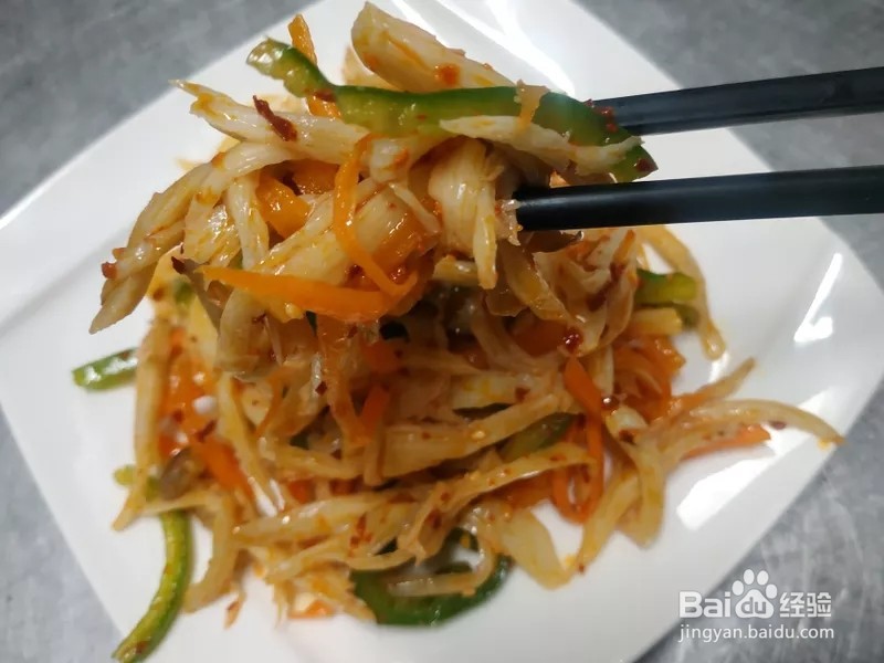 香辣手撕杏鲍菇的做法