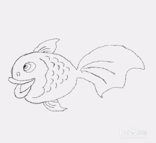 简笔画小金鱼是怎么画的