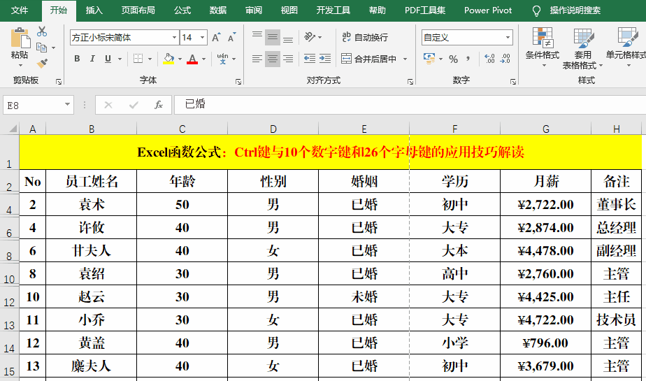 Ctrl键与数字键、字母键的组合应用技巧解读!