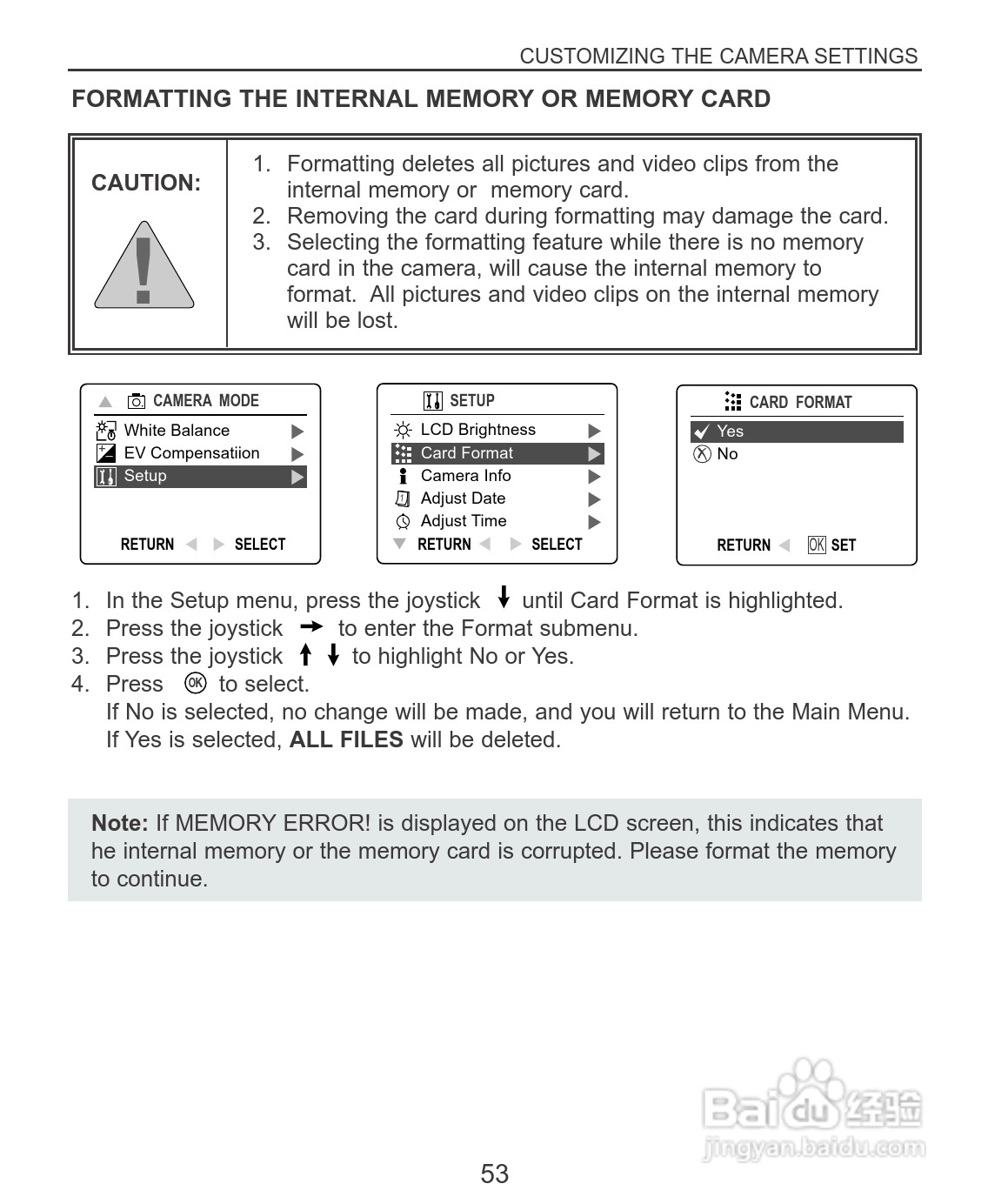 Rollei dc3100型数码相机说明书:[6]