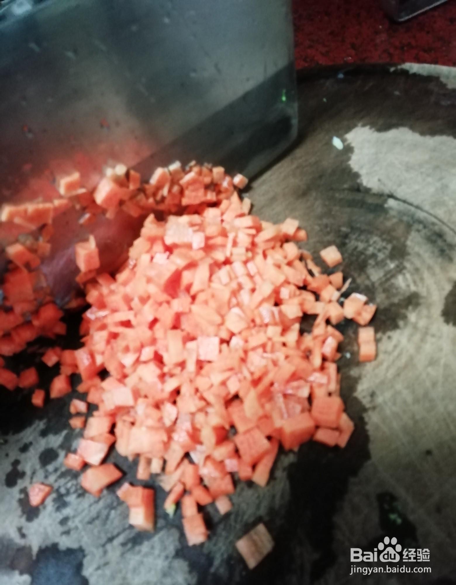 跟着做馋嘴的玫瑰花蛋炒饭