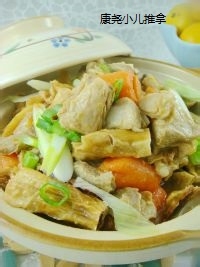 小儿益气补虚腐竹羊腩煲